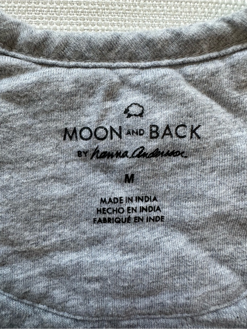 Moon & Back by Hanna Andersson Heather Grey Quilted Wearable Blanket Sleep Sack - Picture 2 of 3